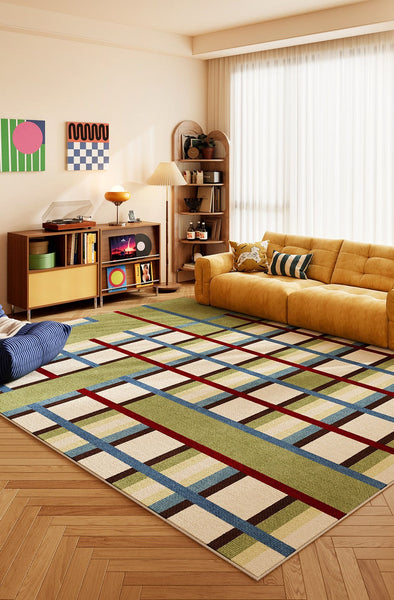 Modern Rugs under Sofa, Colorful Modern Carpets for Dining Room, Modern Rugs for Living Room, Abstract Contemporary Rugs for Bedroom
