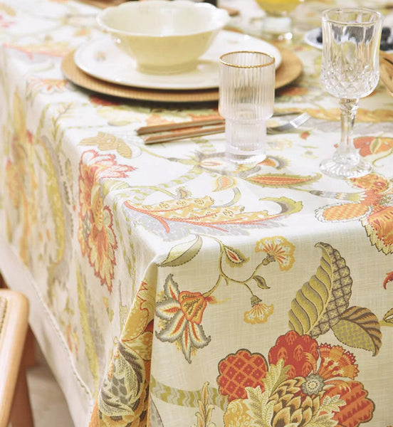 Extra Large Rectangle Tablecloth for Dining Room Table, Country Farmhouse Tablecloth, Square Tablecloth for Round Table, Rustic Table Covers for Kitchen-Grace Painting Crafts