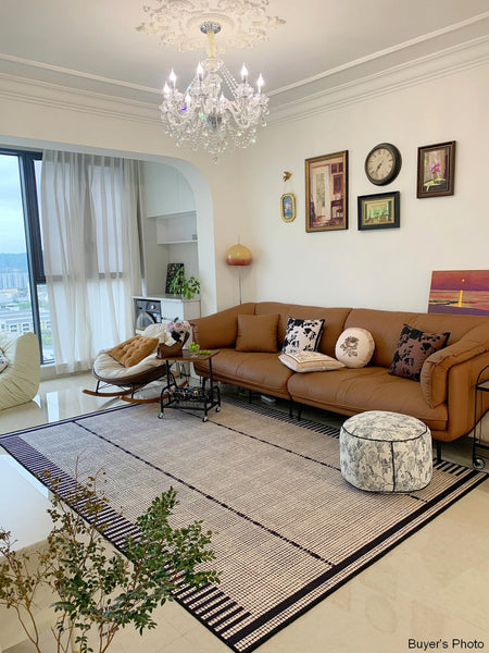 Unique Modern Rugs for Dining Room, Large Abstract Geometric Modern Rugs, Bedroom Modern Rugs, Living Room Contemporary Modern Rugs-Grace Painting Crafts