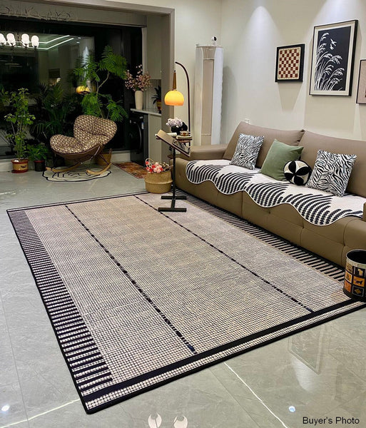 Unique Modern Rugs for Dining Room, Large Abstract Geometric Modern Rugs, Bedroom Modern Rugs, Living Room Contemporary Modern Rugs-Grace Painting Crafts