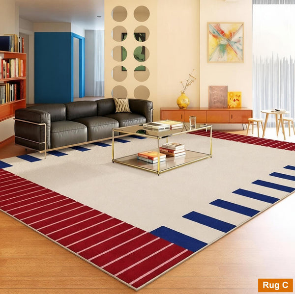 Geometric Modern Rugs, Modern Carpets under Coffee Table, Colorful Modern Rugs for Bedroom, Contemporary Modern Rugs for Living Room-Grace Painting Crafts