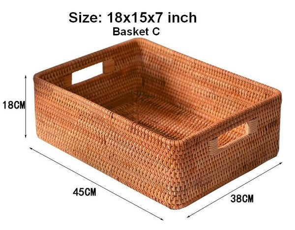 Storage Baskets for Bedroom, Extra Large Storage Basket for Clothes, Rectangular Storage Baskets, Storage Basket for Shelves-Grace Painting Crafts