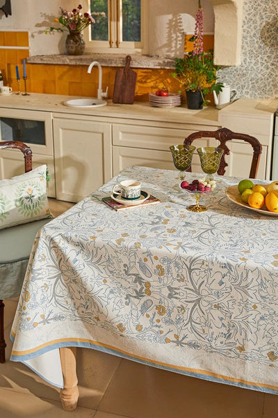 Large Modern Rectangle Tablecloth for Dining Table, Rabbit Pigeon Pattern Table Covers for Round Table, Farmhouse Table Cloth for Oval Table, Square Tablecloth for Kitchen-Grace Painting Crafts