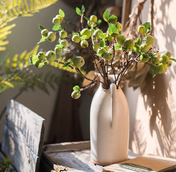 Beautiful Modern Flower Arrangement Ideas for Home Decoration, Apple Branch, Fruit Branch, Table Centerpiece, Simple Artificial Floral for Dining Room-Grace Painting Crafts