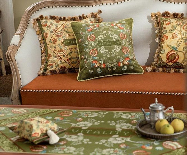 Modern Sofa Pillows, Decorative Throw Pillows, Beautiful Throw Pillows, Short Velvet Pillow Cover, Decorative Pillows for Living Room-Grace Painting Crafts