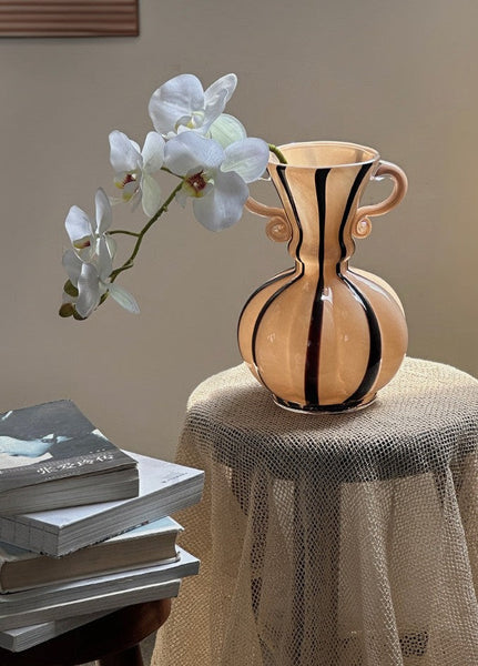 Creative Modern Vases for Living Room, Flower Vases on Table, Modern Glass Flower Vases, Glass Flower Vases, Handmade Glass Bud Vases-Grace Painting Crafts