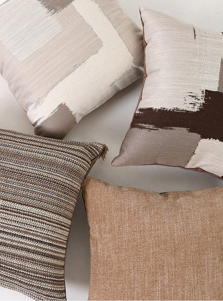 Geometric Modern Sofa Pillows, Abstract Decorative Pillows for Couch, Contemporary Throw Pillows, Modern Pillows for Bedroom, Modern Sofa Pillows-Grace Painting Crafts