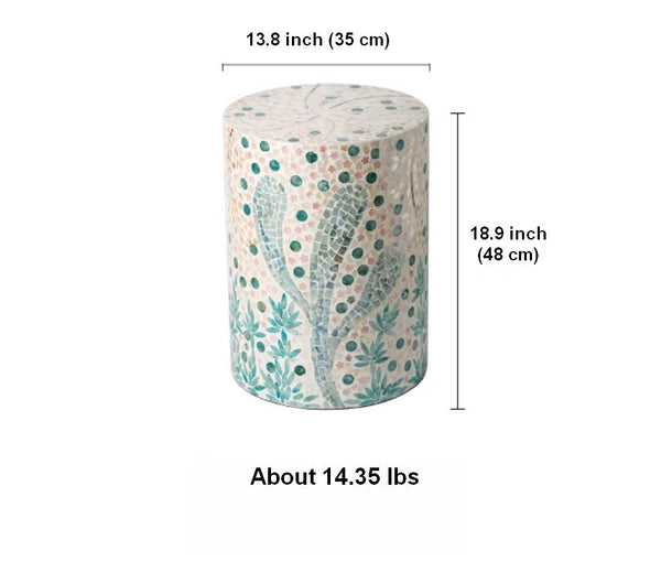 Unique Small End Table, Portable Casual Side Table, Creative Coffee Table, Contemporary Small Sofa Side Table, Shell Small Side Table-Grace Painting Crafts