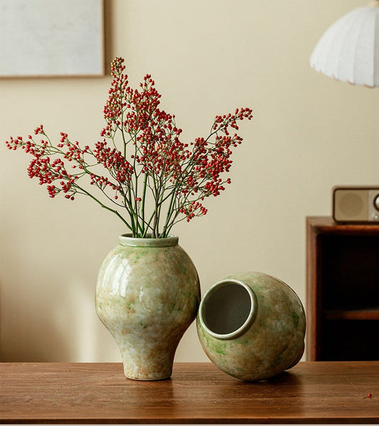 Centerpiece Ceramic Bud Vases, Porcelain Flower Vases, Flower Vases on Table, Handmade Water Holding Flower Vase-Grace Painting Crafts