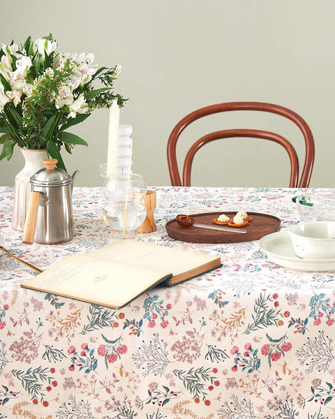 Large Rectangle Tablecloth for Dining Room Table, Rustic Table Covers for Kitchen, Country Farmhouse Tablecloth, Square Tablecloth for Round Table-Grace Painting Crafts