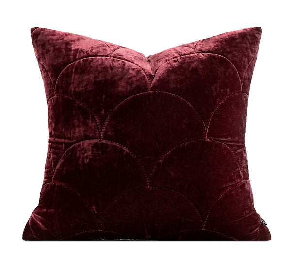 Modern Pillows for Couch, Red Decorative Pillow Covers, Decorative Throw Pillows for Living Room, Large Modern Sofa Pillows-Grace Painting Crafts