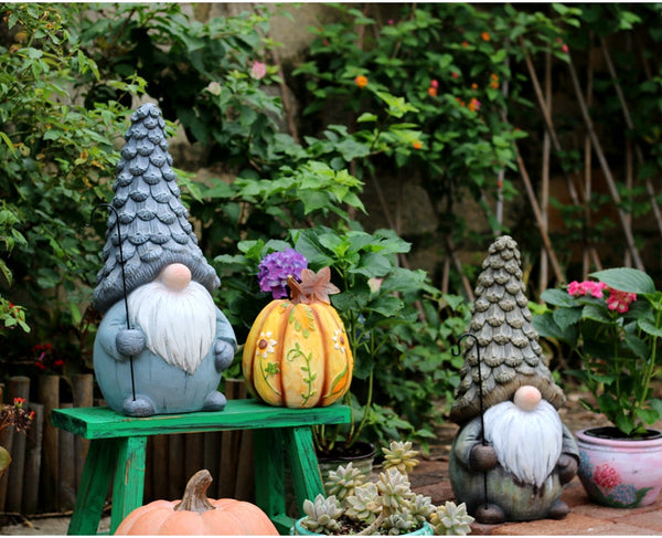 Garden Figure Sculpture Statues, Gnome Statue for Garden Ornaments, Garden Decoration Ideas, Villa Courtyard Decor, Outdoor Garden Decoration-Grace Painting Crafts