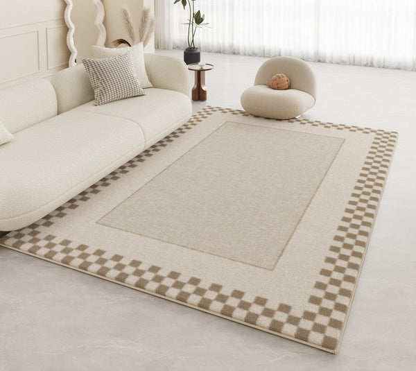 Modern Rugs for Dining Room, Simple Large Modern Rugs for Living Room, Abstract Modern Rugs for Bedroom, Abstract Geometric Modern Rugs-Grace Painting Crafts