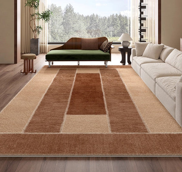 Abstract Modern Carpets for Living Room, Modern Rugs for Dining Room, Contemporary Rugs for Bedroom, Mid Century Modern Rugs Next to Bed-Grace Painting Crafts
