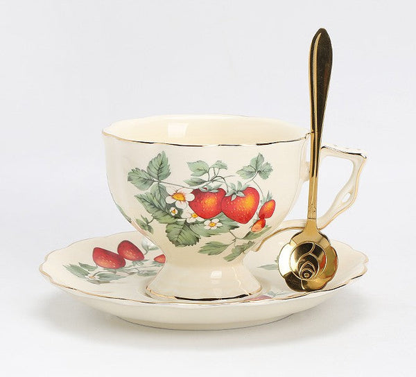 Beautiful British Tea Cups, Bone China Porcelain Tea Cup Set, Traditional English Tea Cups and Saucers, Unique Ceramic Coffee Cups-Grace Painting Crafts