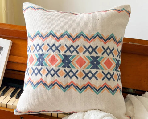 Decorative Throw Pillows for Dining Room, Oriental Square Pillows for Couch, Geometric Modern Pillow Covers, Bohemian Decorative Sofa Pillows-Grace Painting Crafts