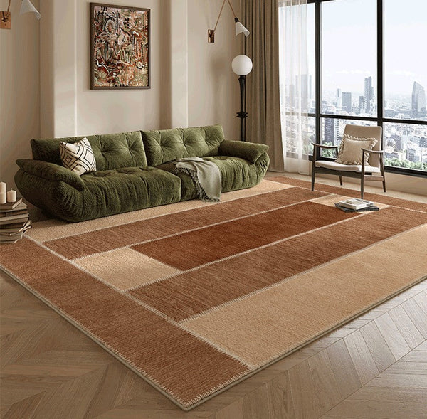 Abstract Modern Carpets for Living Room, Modern Rugs for Dining Room, Contemporary Rugs for Bedroom, Mid Century Modern Rugs Next to Bed-Grace Painting Crafts