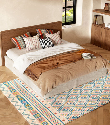 Contemporary Runner Rugs for Living Room, Modern Runner Rugs Next to Bed, Runner Rugs for Hallway, Bathroom Runner Rugs, Kitchen Runner Rugs-Grace Painting Crafts