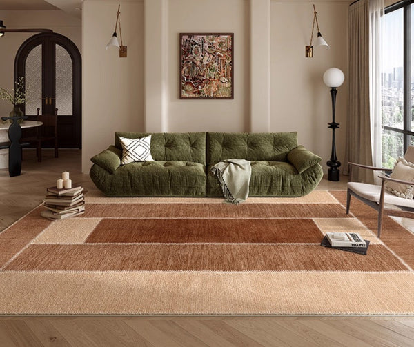 Abstract Modern Carpets for Living Room, Modern Rugs for Dining Room, Contemporary Rugs for Bedroom, Mid Century Modern Rugs Next to Bed-Grace Painting Crafts