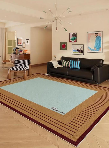 Mid Century Contemporary Rugs, Modern Living Room Rug Ideas, Geometric Modern Area Rugs, Modern Rugs for Dining Room-Grace Painting Crafts