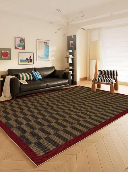 Geometric Contemporary Area Rugs, Modern Living Room Rug Ideas, Mid Century Modern Rugs, Colorful Modern Rugs for Dining Room-Grace Painting Crafts
