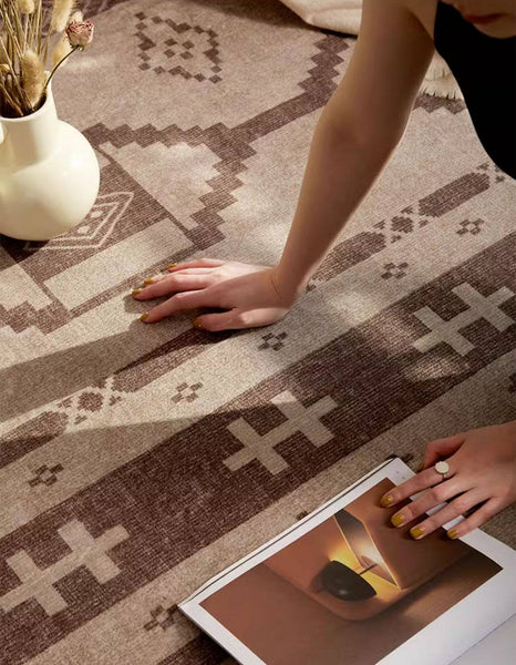 Large Contemporary Area Rugs for Dining Room, Modern Rugs for Living Room, Mid Century Area Rugs for Bedroom-Grace Painting Crafts
