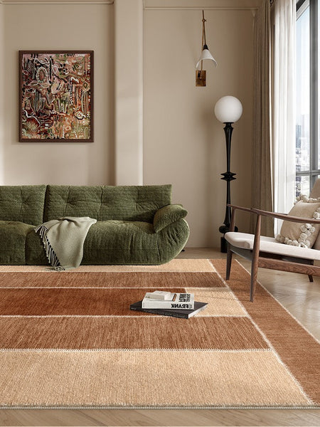 Abstract Modern Carpets for Living Room, Modern Rugs for Dining Room, Contemporary Rugs for Bedroom, Mid Century Modern Rugs Next to Bed-Grace Painting Crafts