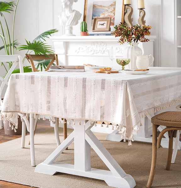 Rustic Table Covers for Kitchen, Linen Rectangular Tablecloth for Oval Table, Country Farmhouse Tablecloth, Large Rectangle Tablecloth for Dining Room Table-Grace Painting Crafts