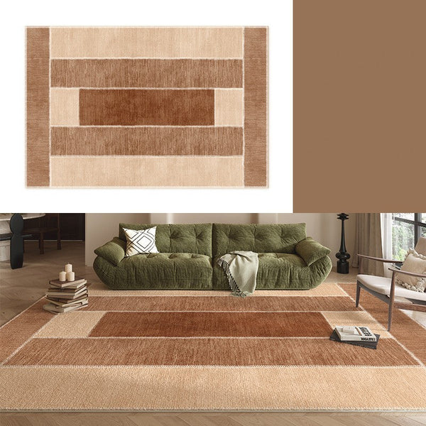 Abstract Modern Carpets for Living Room, Modern Rugs for Dining Room, Contemporary Rugs for Bedroom, Mid Century Modern Rugs Next to Bed-Grace Painting Crafts