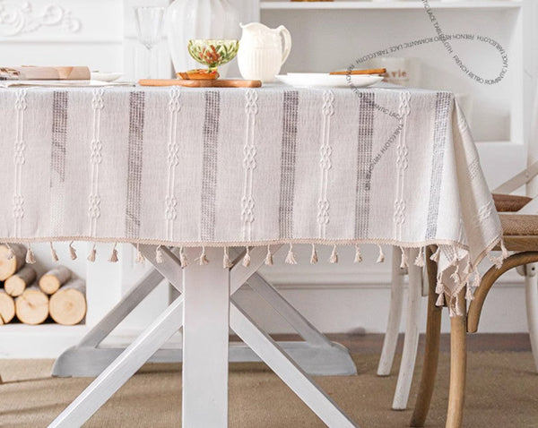 Rustic Table Covers for Kitchen, Linen Rectangular Tablecloth for Oval Table, Country Farmhouse Tablecloth, Large Rectangle Tablecloth for Dining Room Table-Grace Painting Crafts