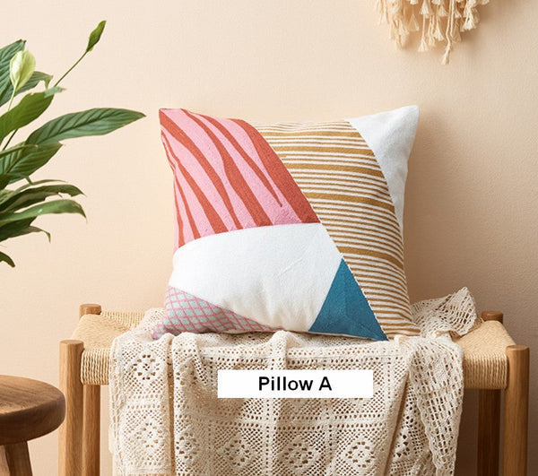 Large Modern Sofa Cushion, Decorative Pillow Covers, Modern Pillows for Couch, Abstract Decorative Throw Pillows for Living Room-Grace Painting Crafts