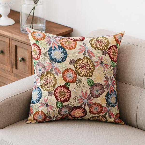 Large Decorative Throw Pillows, Bohemian Decorative Sofa Pillows, Geometric Pattern Chenille Throw Pillow for Living Room-Grace Painting Crafts