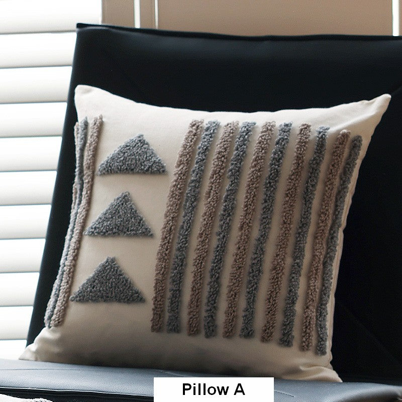 Modern Decorative Pillows for Interior Design, Decorative Pillows for Bedroom, Square Modern Throw Pillows for Couch, Contemporary Modern Sofa Pillow Covers-Grace Painting Crafts