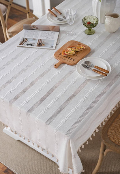Rustic Table Covers for Kitchen, Linen Rectangular Tablecloth for Oval Table, Country Farmhouse Tablecloth, Large Rectangle Tablecloth for Dining Room Table-Grace Painting Crafts