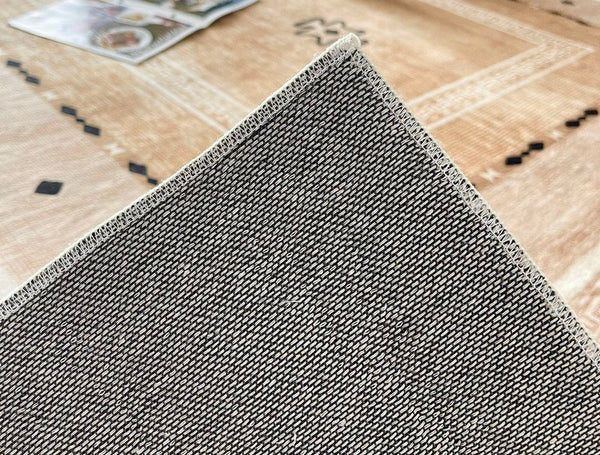 Contemporary Rugs for Bedroom, Mid Century Modern Rugs Next to Bed, Abstract Modern Carpets for Living Room, Modern Rugs for Dining Room-Grace Painting Crafts