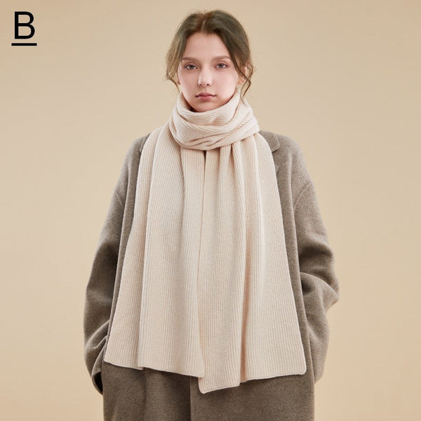 Beige Winter Scarf, Fashion Designer Scarf, Cold Weather Scarf, Cashmere Scarf for Women, Casual Scarf for Women, Modern Wool Scarf for Women-Grace Painting Crafts