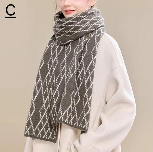 Elegant Wool Scarves, Warm Winter Scarf, Cold Weather Scarf, Fashion Scarf, Christmas Gifts for Her, Holiday Scarf, Winter Wool Scarf, Soft Cashmere Scarf for Women-Grace Painting Crafts