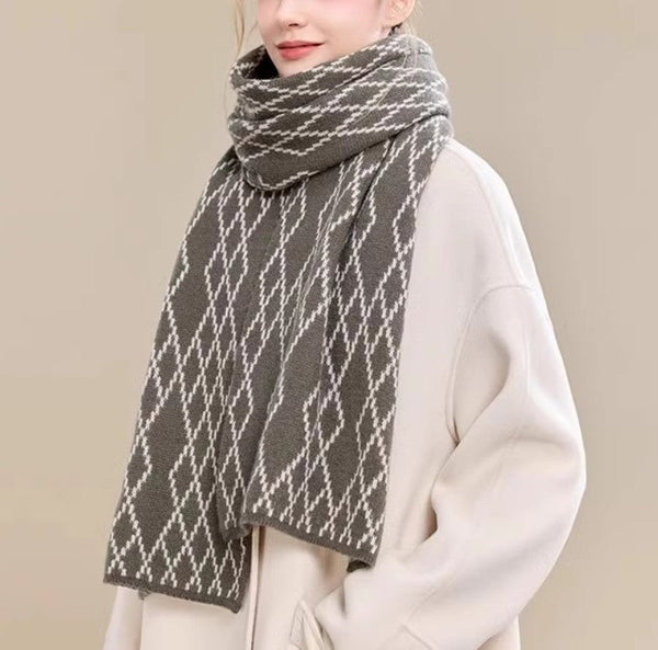 Elegant Wool Scarves, Warm Winter Scarf, Cold Weather Scarf, Fashion Scarf, Christmas Gifts for Her, Holiday Scarf, Winter Wool Scarf, Soft Cashmere Scarf for Women-Grace Painting Crafts