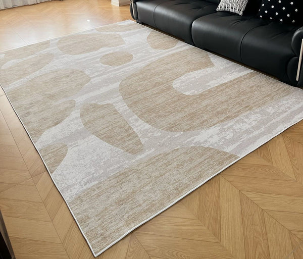 Modern Rugs under Sofa, Dining Room Floor Rugs, Abstract Contemporary Rugs for Bedroom, Modern Rug Ideas for Living Room-Grace Painting Crafts