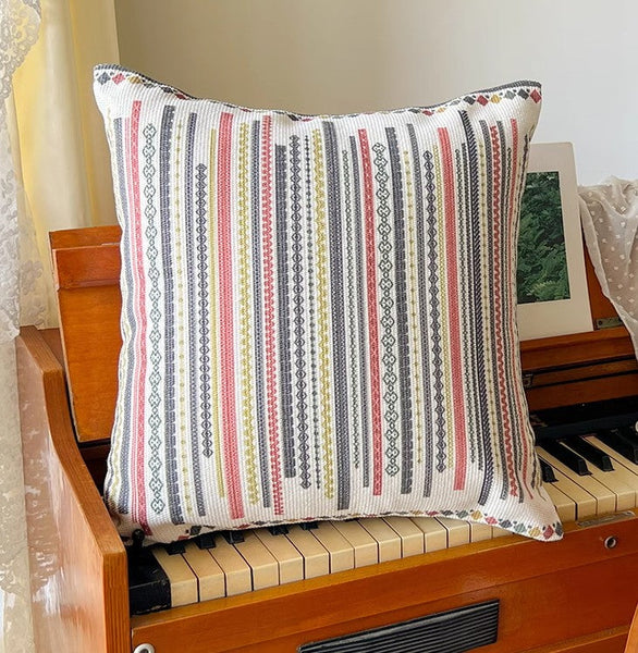 Decorative Throw Pillows for Dining Room, Bohemian Decorative Sofa Pillows, Geometric Modern Pillow Covers, Oriental Square Pillows for Couch-Grace Painting Crafts