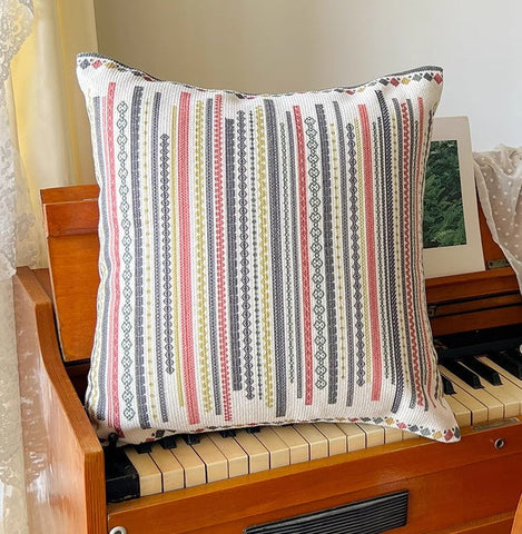 Decorative Throw Pillows for Dining Room, Bohemian Decorative Sofa Pillows, Geometric Modern Pillow Covers, Oriental Square Pillows for Couch-Grace Painting Crafts