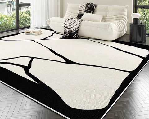 Contemporary Modern Rugs for Bedroom, Large Modern Rugs for Living Room, Extra Large Geometric Modern Rugs for Dining Room-Grace Painting Crafts