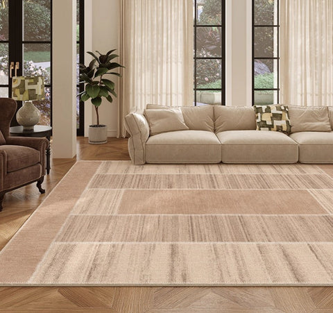 Modern Rugs for Dining Room, Contemporary Rugs for Bedroom, Abstract Modern Carpets for Living Room, Mid Century Modern Rugs Next to Bed-Grace Painting Crafts