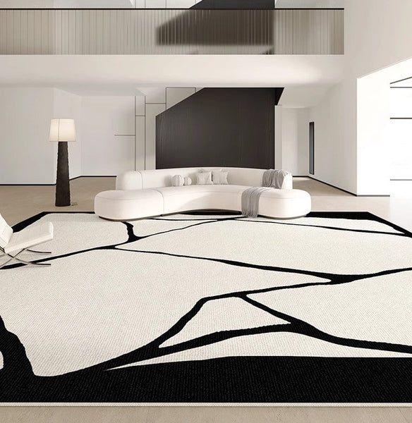 Contemporary Modern Rugs for Bedroom, Large Modern Rugs for Living Room, Extra Large Geometric Modern Rugs for Dining Room-Grace Painting Crafts