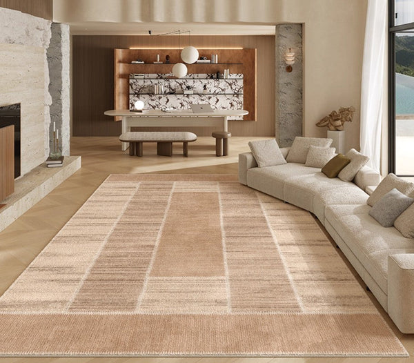 Modern Rugs for Dining Room, Contemporary Rugs for Bedroom, Abstract Modern Carpets for Living Room, Mid Century Modern Rugs Next to Bed-Grace Painting Crafts