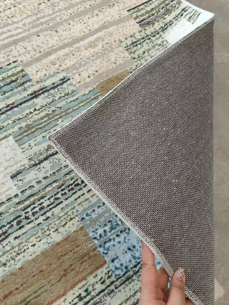 Extra Large Vintage Persian Rugs, Oversized Area Rugs for Living Room, Morocco Green Rugs for Dining Room, Traditional Colorful Moroccan Rug, Vintage Rugs for Bedroom-Grace Painting Crafts