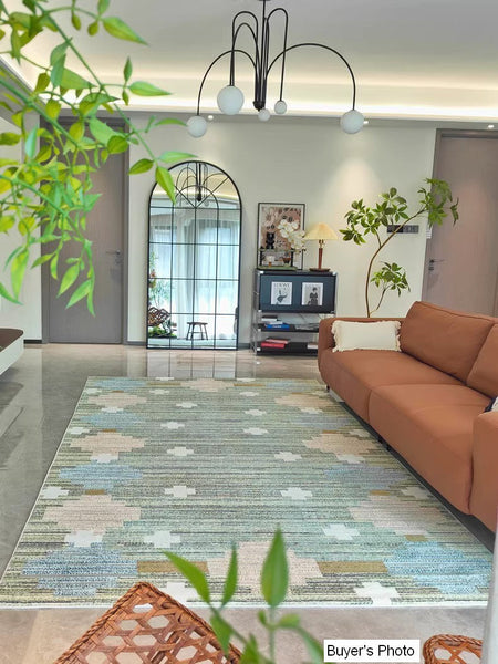 Extra Large Vintage Persian Rugs, Oversized Area Rugs for Living Room, Morocco Green Rugs for Dining Room, Traditional Colorful Moroccan Rug, Vintage Rugs for Bedroom-Grace Painting Crafts