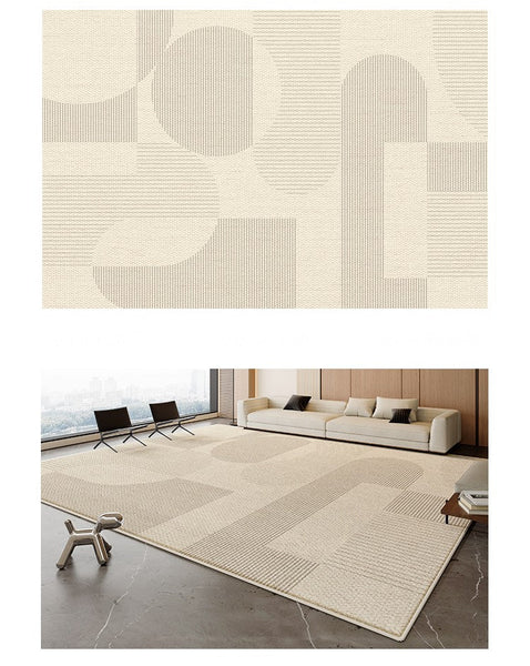 Bedroom Modern Rugs, Contemporary Modern Rugs for Living Room, Modern Rugs for Dining Room, Abstract Geometric Modern Rugs-Grace Painting Crafts