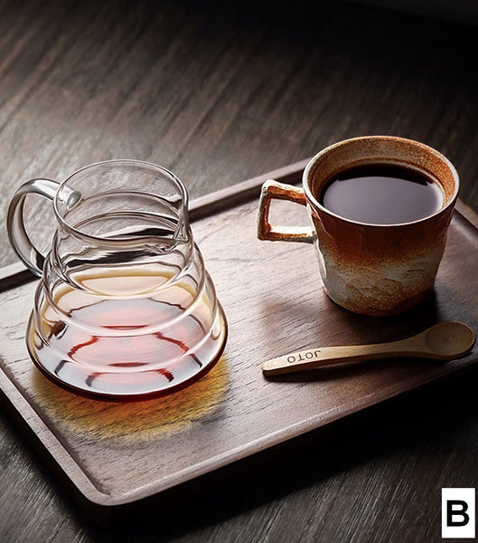 Modern Handmade Pottery Coffee Cup, Creative Brown White Black Blue Ceramic Coffee Mugs, Large Unique Tea Cup, Large Capacity Coffee Cups-Grace Painting Crafts