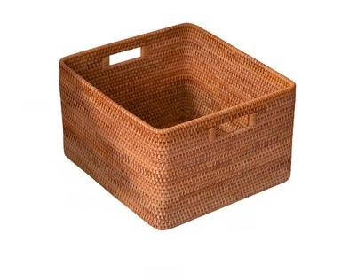 Oversized Rattan Storage Basket, Extra Large Rectangular Storage Basket for Clothes, Storage Baskets for Bathroom, Bedroom Storage Baskets-Grace Painting Crafts
